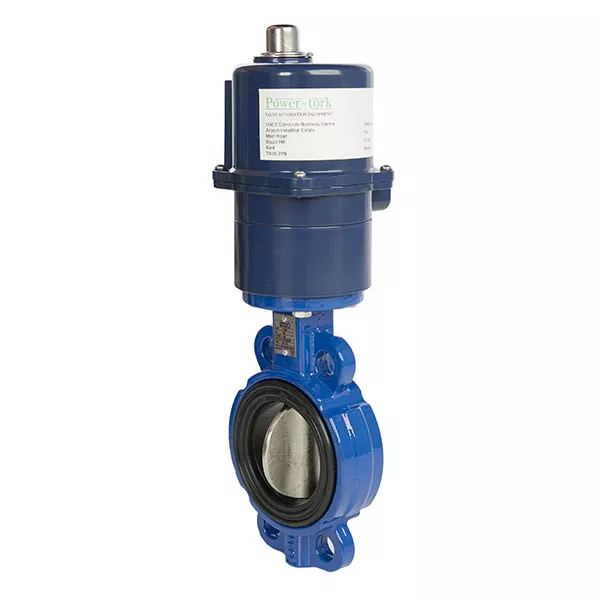 Wafer Pattern Cast Iron Butterfly Valve with Stainless Steel Disc EPDM Seat and Electric Actuator