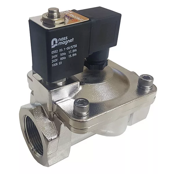Stainless Steel BSP Screwed 2 Way Solenoid Valve with 240VAC Coil
