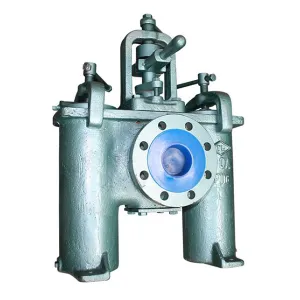 Cast Steel Duplex Strainer with flange for fitting to flanged pipework
