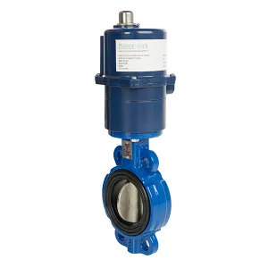 Wafer Pattern Cast Iron Butterfly Valve with Stainless Steel Disc EPDM Seat and Electric Actuator