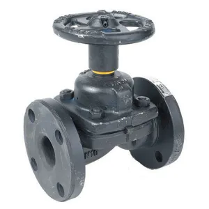 Flanged Cast Iron Diaphragm Valve with Hand wheel
