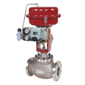 Flanged Stainless Steel Globe Control Valve with Diaphragm Actuator