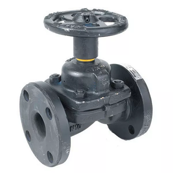 Flanged Cast Iron Diaphragm Valve with Hand wheel
