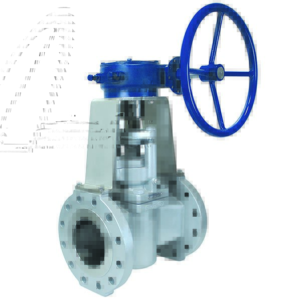 Carbon Steel Flanged Severe Service Plug Valve with Gearbox and Handwheel