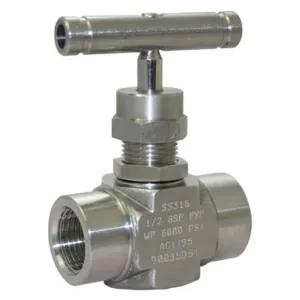 Stainless Steel BSP Needle Valve with T Bar Handle